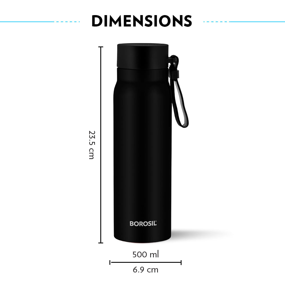 Bliss Bottle, Black, 500ml