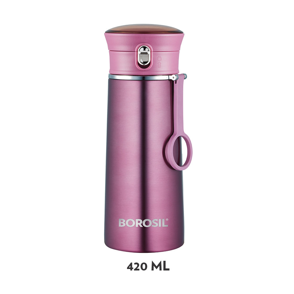Borosil Travelease Purple, 420ml