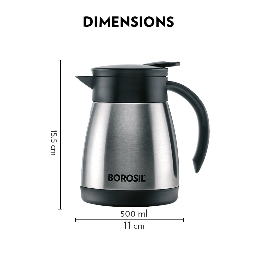 Borosil Insulated Tea Pot, 500ml