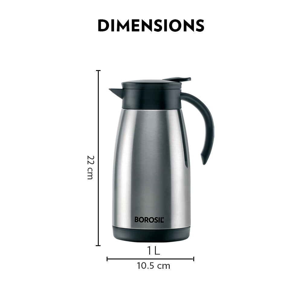 Borosil Insulated Tea Pot, 1L