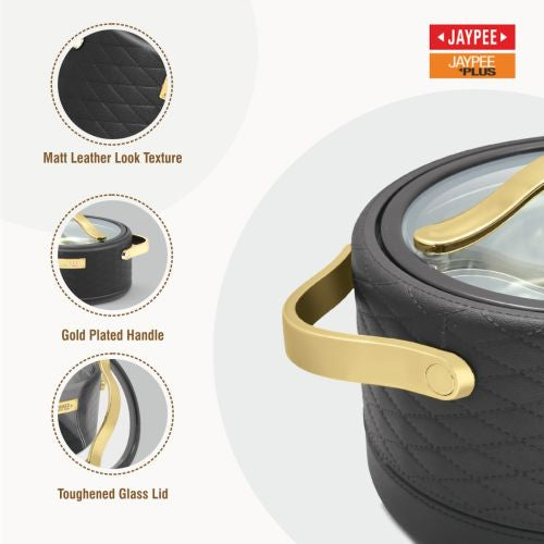 Jaypee Luxura Klass Casserole 3 Piece Set Black