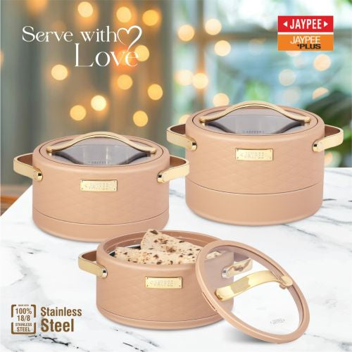 Jaypee Luxura Klass Casserole 3 Piece Set Brown