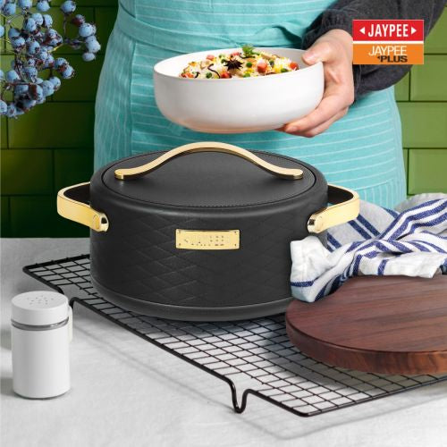 Jaypee Luxura Stainless Steel Casserole Set of 3 Black