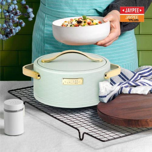 Jaypee Luxura Stainless Steel Casserole Set of 3 green