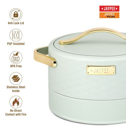 Jaypee Luxura Stainless Steel Casserole Set of 3 green