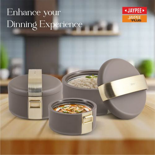 REGALIA CASSEROLE SET BROWN