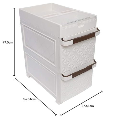 CABINETS DRAWERS 2 IVORY
