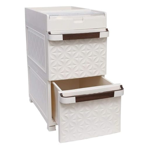 CABINETS DRAWERS 2 IVORY