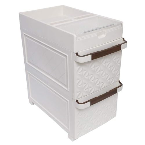 CABINETS DRAWERS 2 IVORY