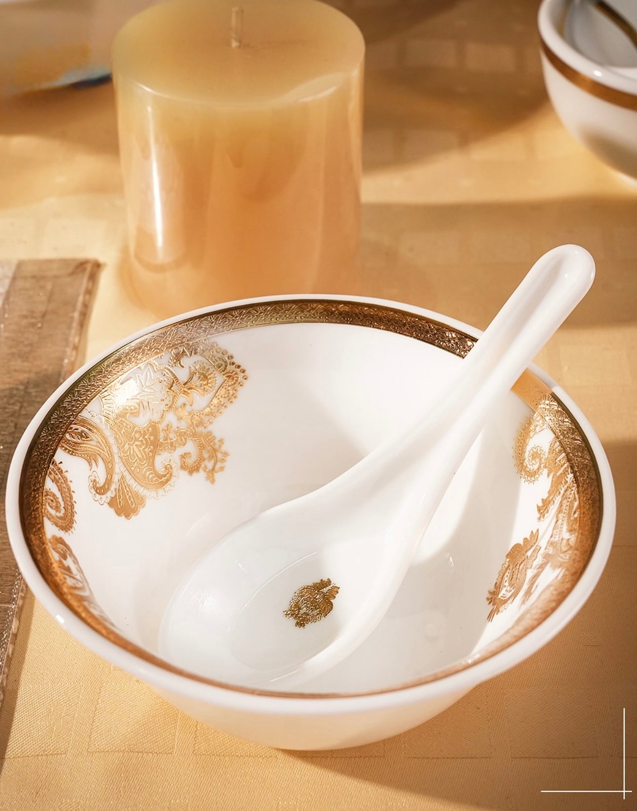 Opal-ware Gold Dinner Set 35 pcs