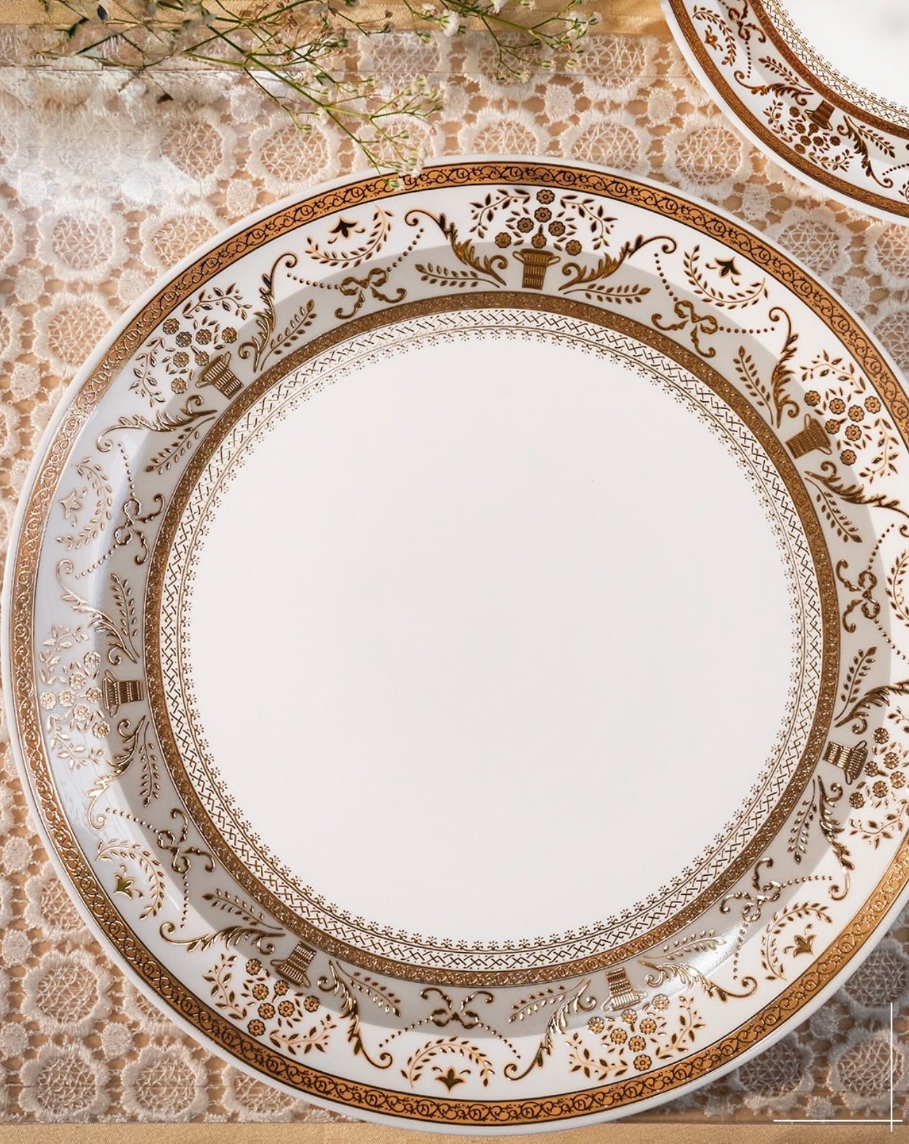 Opal-ware Gold Dinner Set 35 pcs