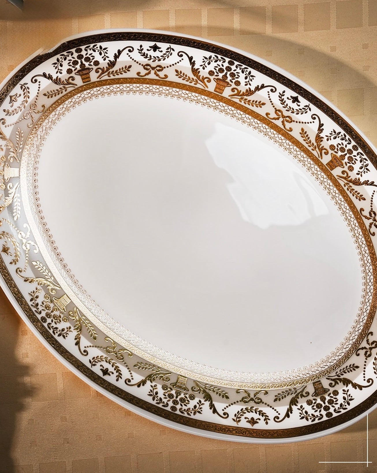 Opal-ware Gold Dinner Set 35 pcs