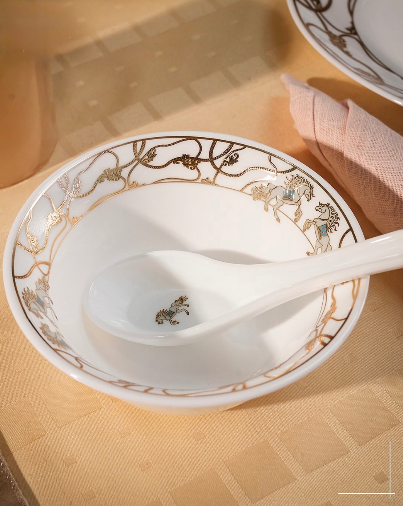 Opal-ware Gold Dinner Set 35 pcs