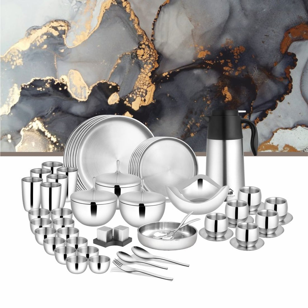 Stainless Steel 72 PCS Dinner Set Nifty