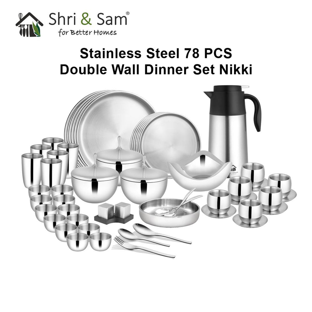 Stainless Steel 72 PCS Dinner Set Nifty