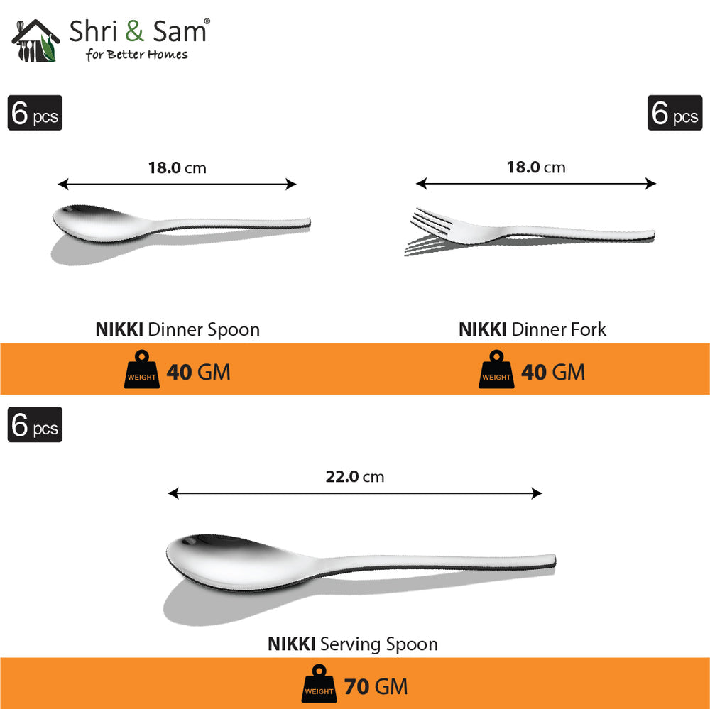 Stainless Steel 72 PCS Dinner Set Nifty