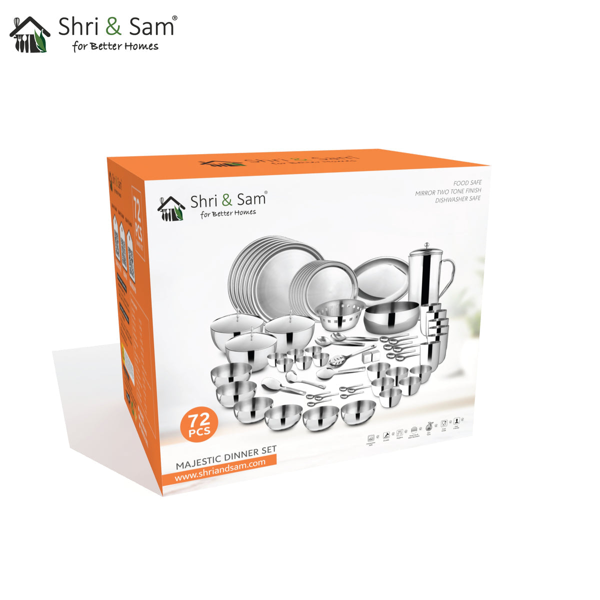 Stainless Steel 72 PCS Dinner Set Nifty