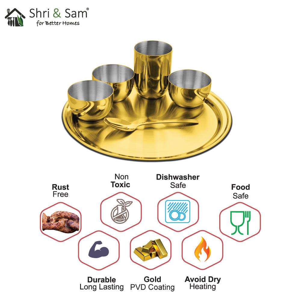 Stainless Steel Thali Set Majestic