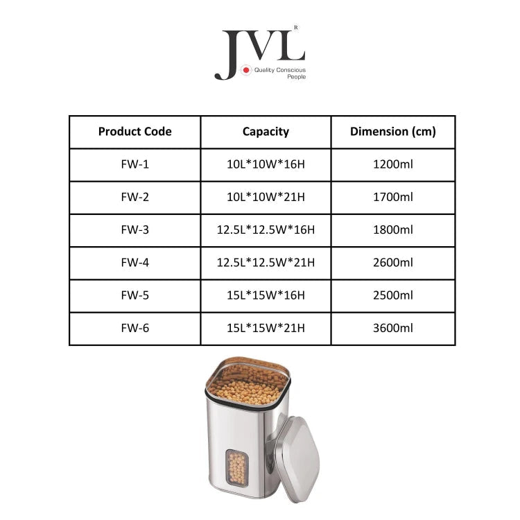 Flossy Window Canister 3600 ml