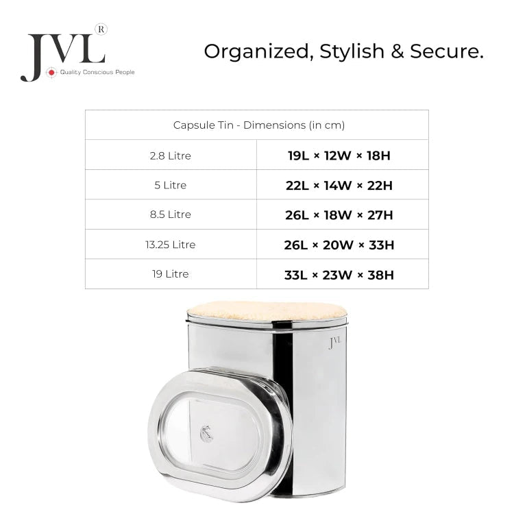 Capsule tin 19.0L