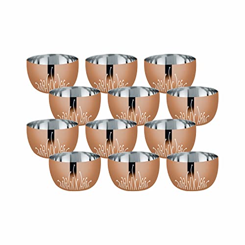 FnS LEHEREN Stainless Steel Rose Gold Dinner Set (60pcs)