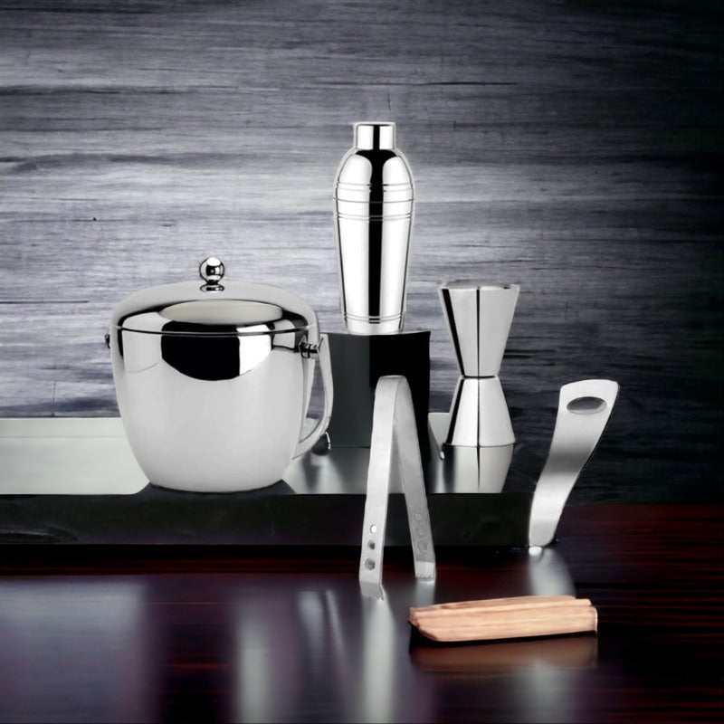 FnS Plain Stainless Steel Bartender Kit