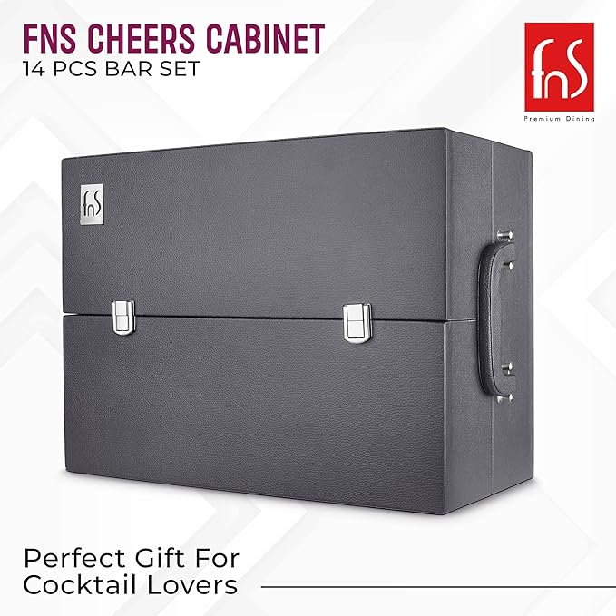 FNS Cheers Cabinet 14 pcs bar Set