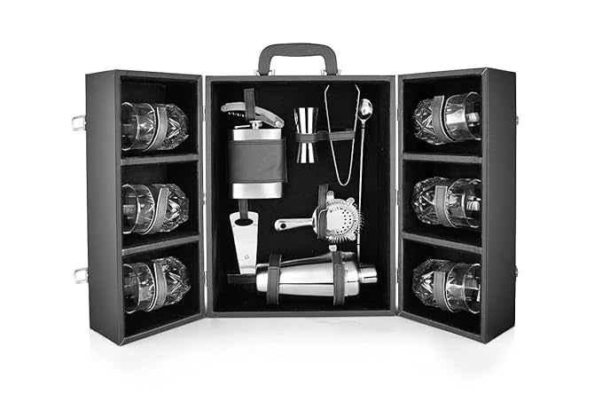 FNS Cheers Cabinet 14 pcs bar Set