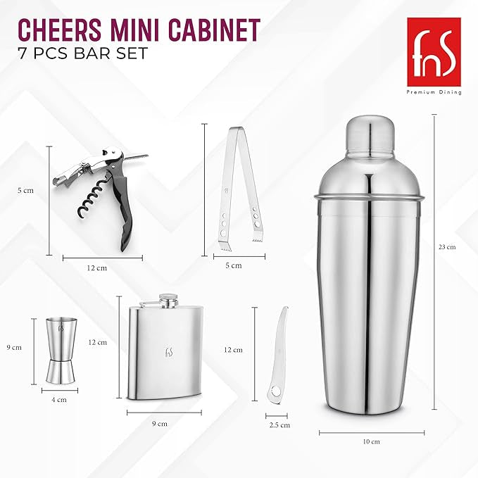 FnS Cheers Mini Bartender Cabinet Set