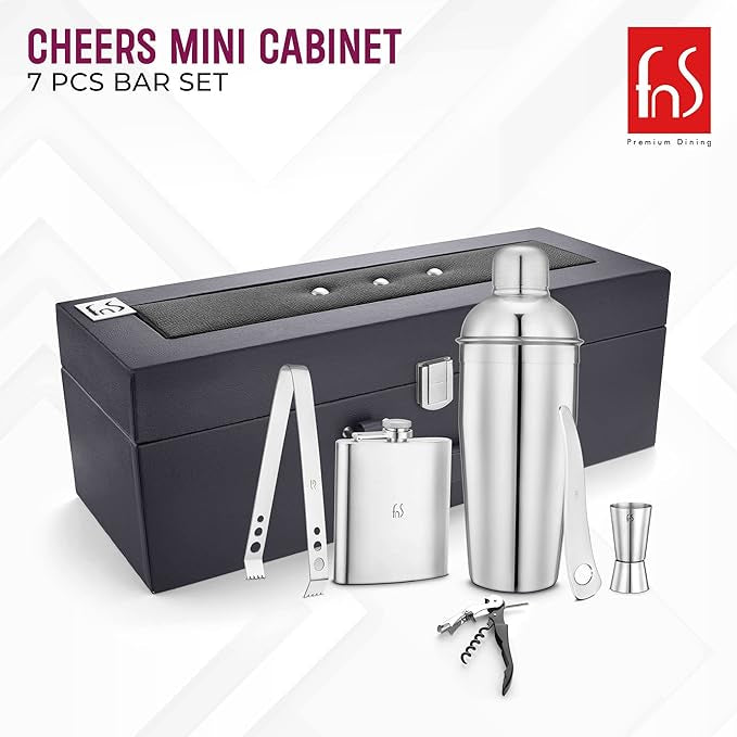 FnS Cheers Mini Bartender Cabinet Set