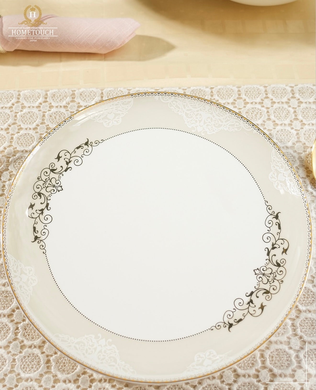 Ceramic Gold Dinner Set 35 pcs