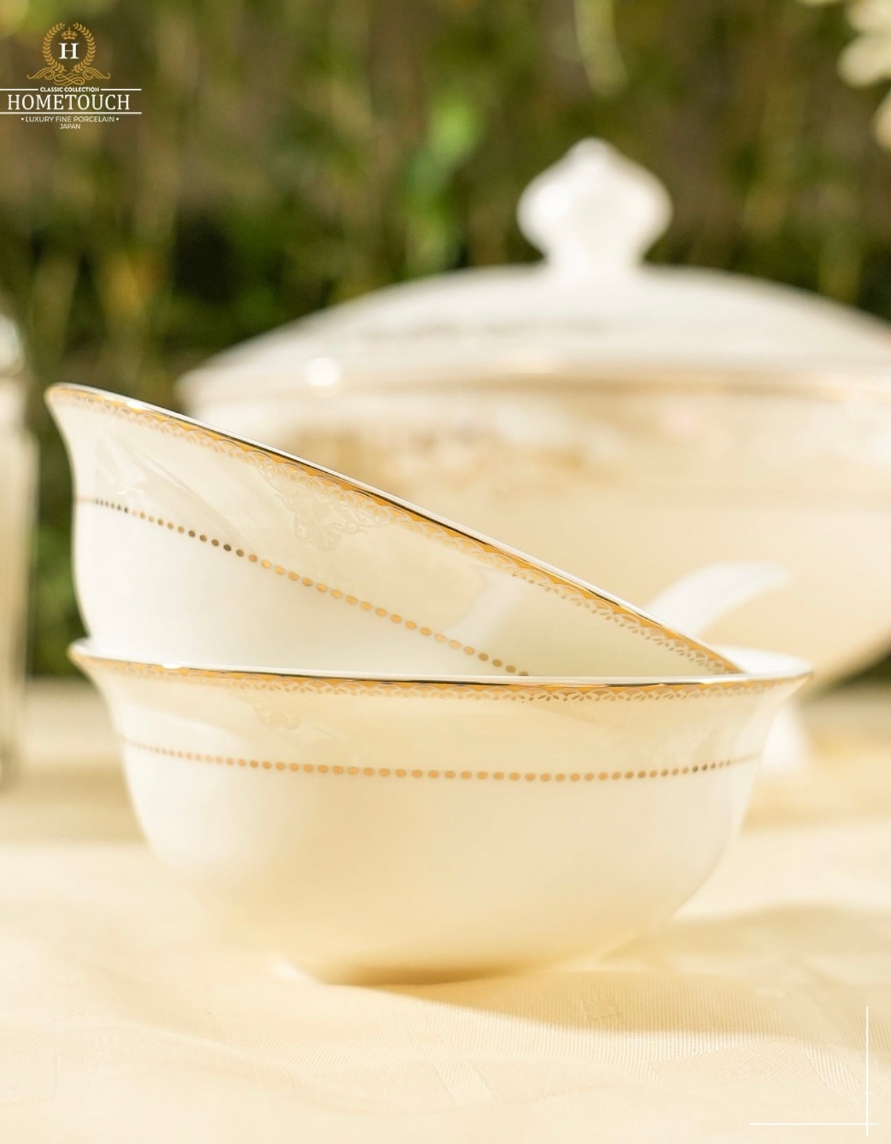 Ceramic Gold Dinner Set 35 pcs