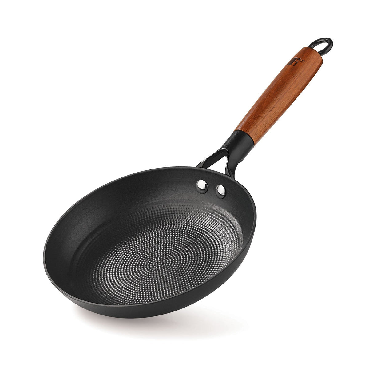 BERGNER Odin 28cm Cast Iron Frypan, Pre-Seasoned, for Searing/Browning/Frying/Sauteing/Serve, Rust Proof Lightweight Iron, Enamel Finish, Metal Spatula Safe, Induction Bottom and Gas Stove Ready