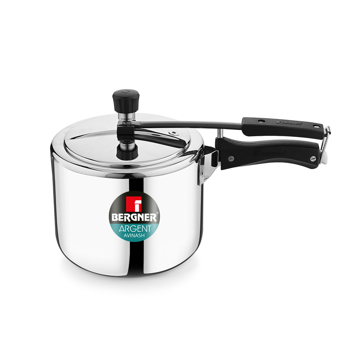 Bergner 2.5L Argent Tri-Ply 18/10 Stainless Steel Inner Lid Pressure Cooker