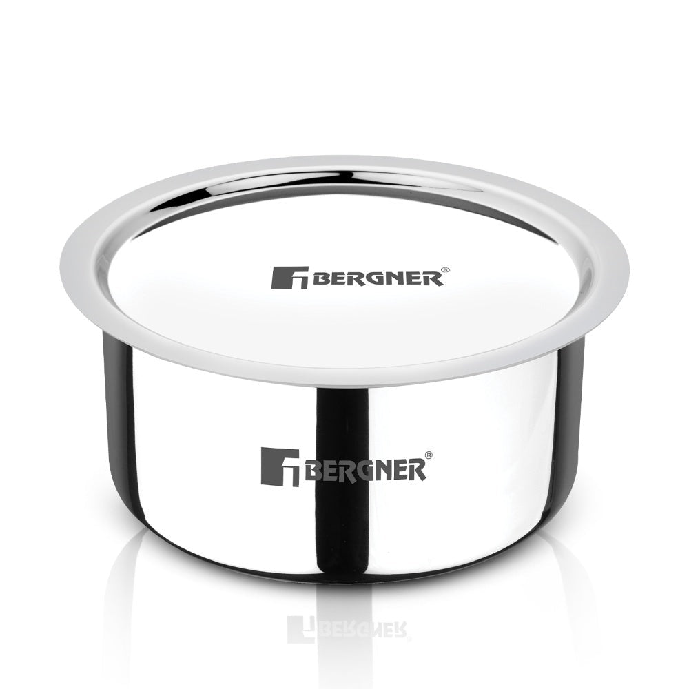 Argent TriPly Stainless Steel 18cm (2.4 L) Tope - Induction Bottom