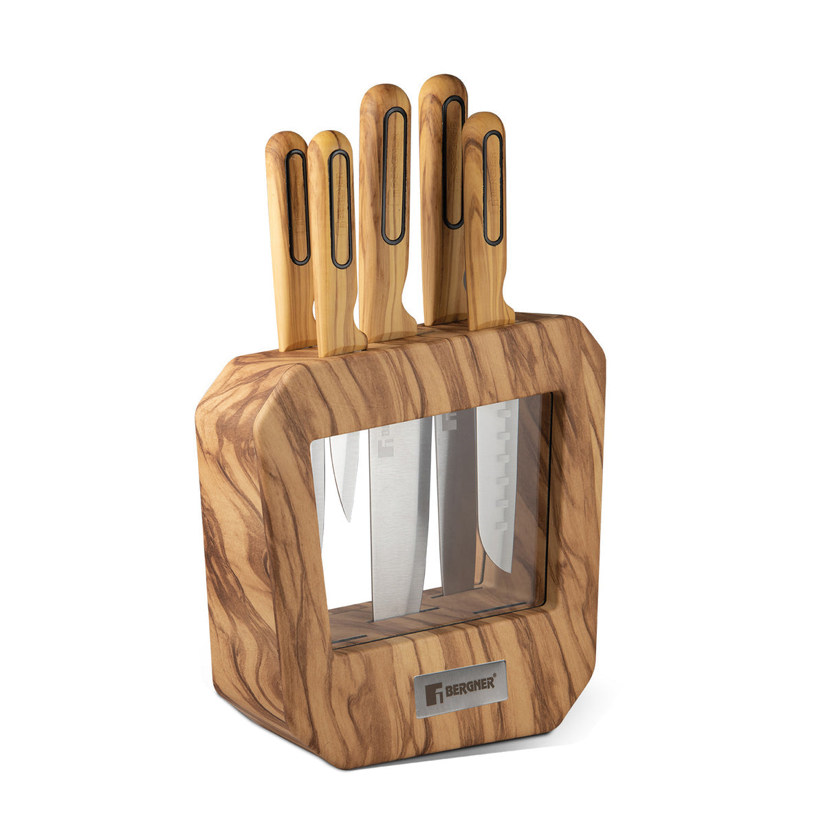 Bergner Olive Garden Stainless Steel 6 Pcs Knife Set