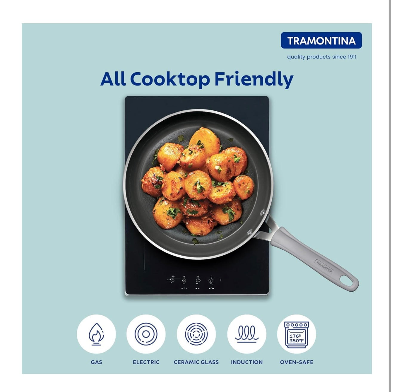 TRAMONTINA Velo Forged Fry Pan 20 cm - Sea