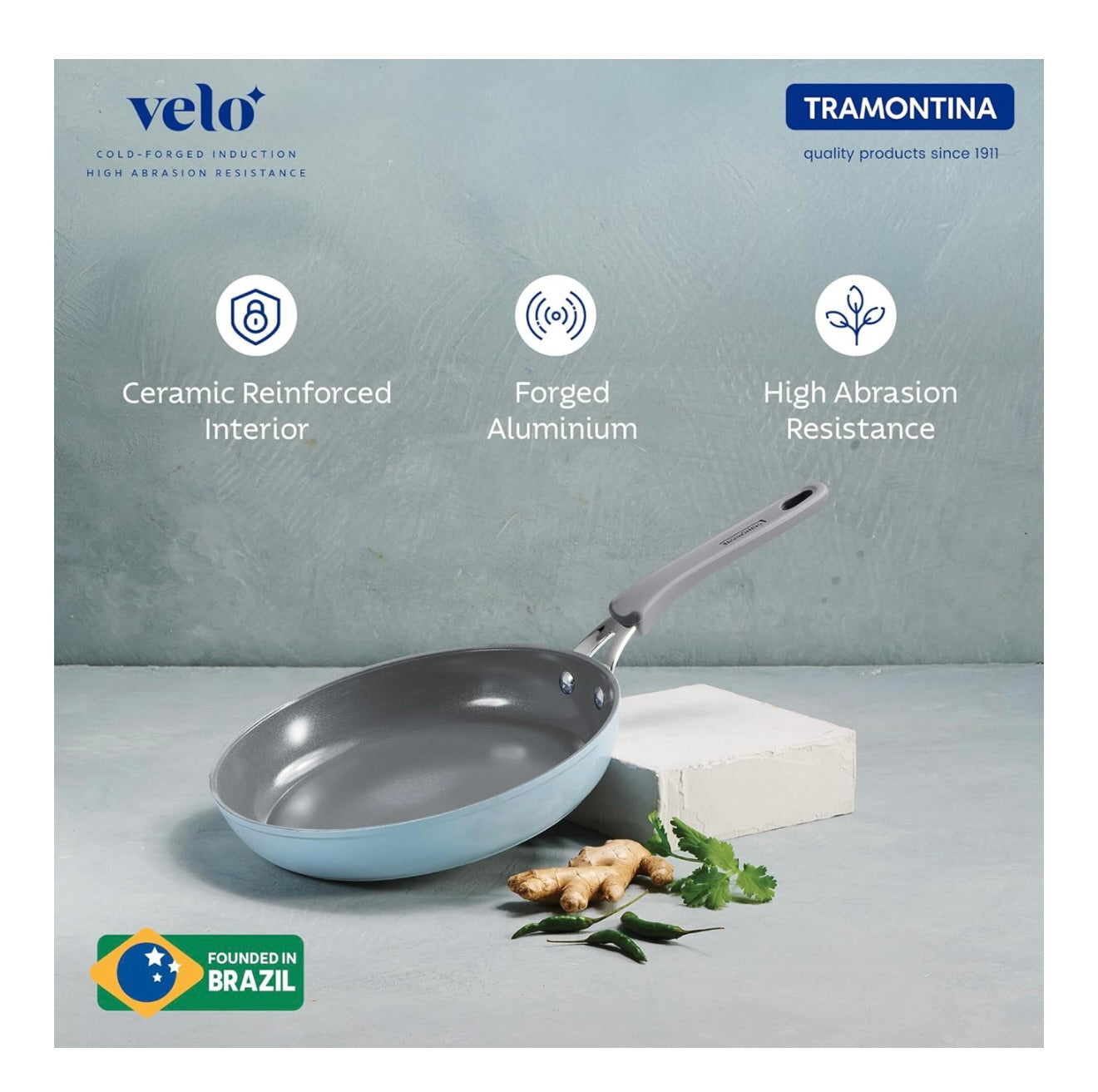 TRAMONTINA Velo Forged Fry Pan 20 cm - Sea