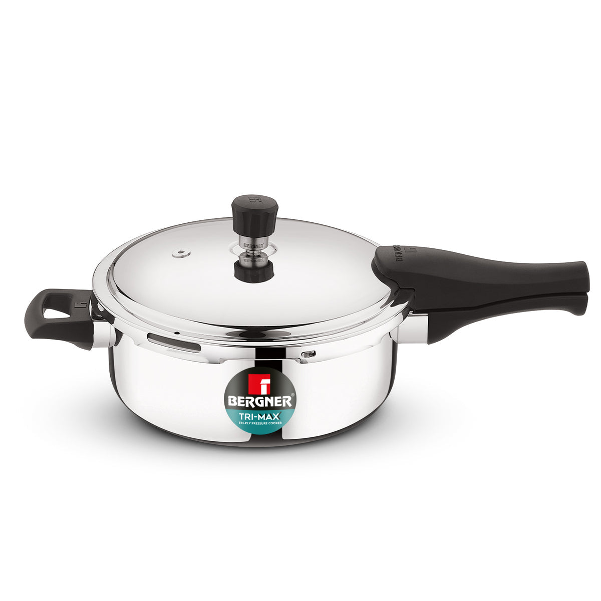 Bergner 3.5L Trimax Stainless Steel Lid Pressure Pan, Easy Locking