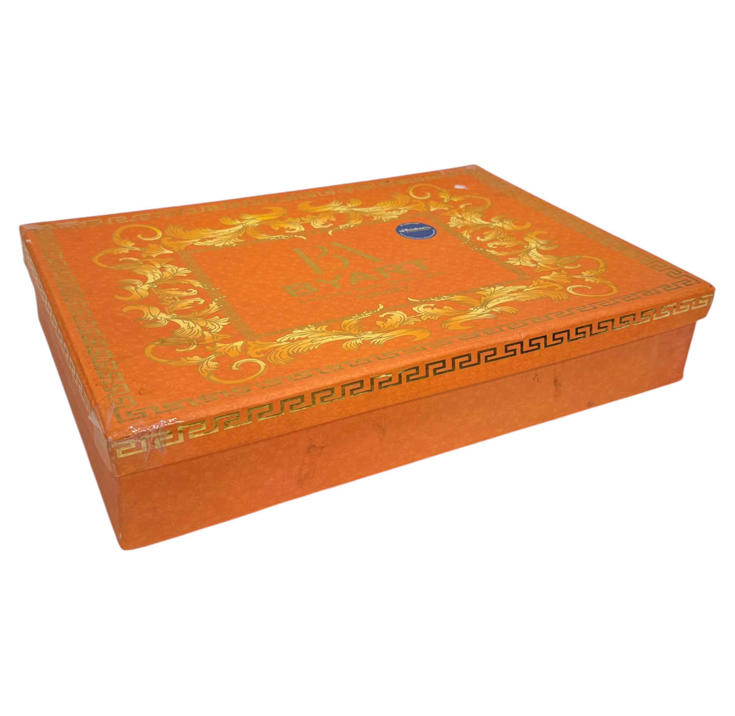 Gold glass serving set 10 pcs (small)