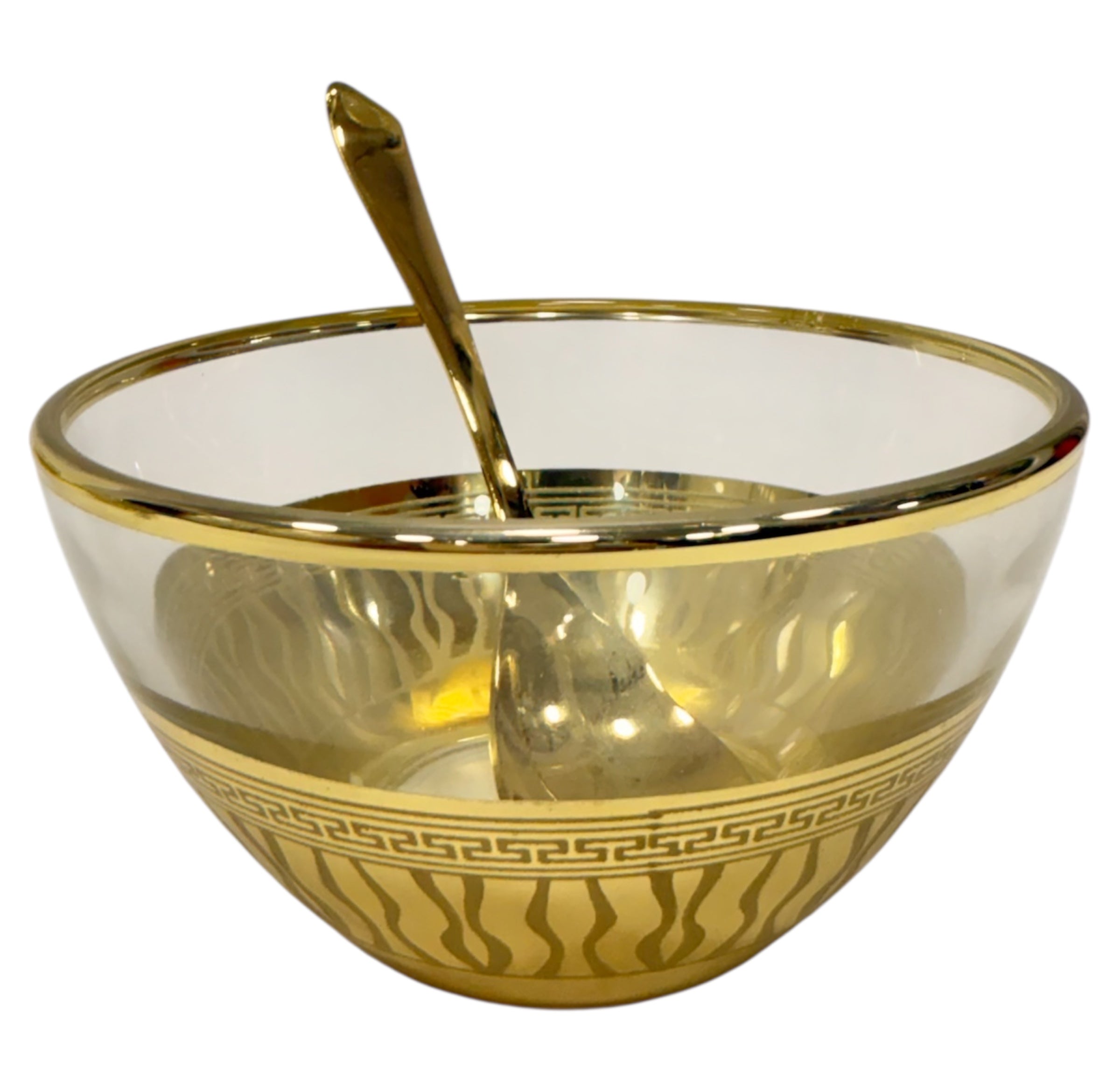 Gold glass serving set 10 pcs (small)