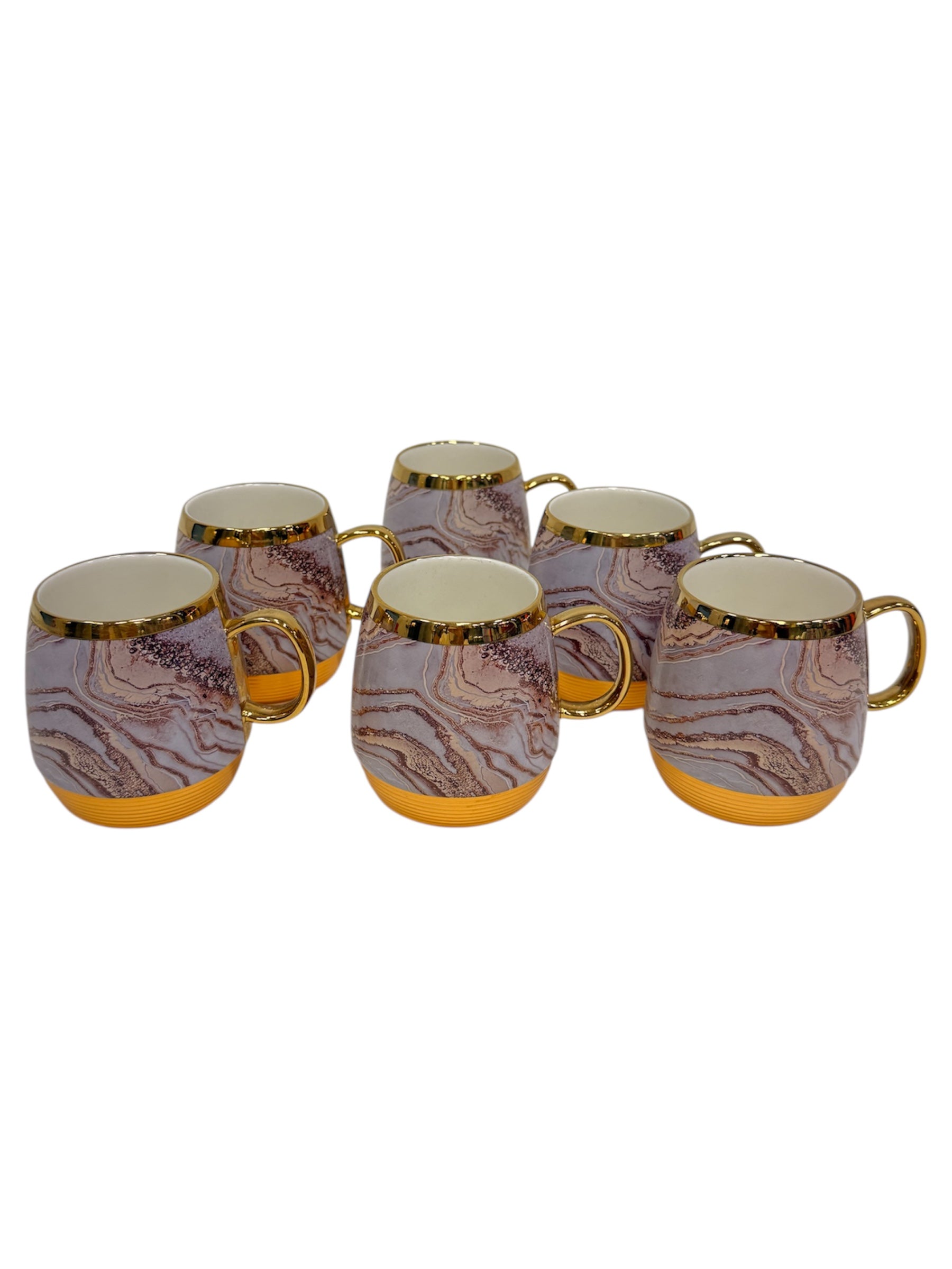 Coffee/Tea Mugs 7 pcs set gold