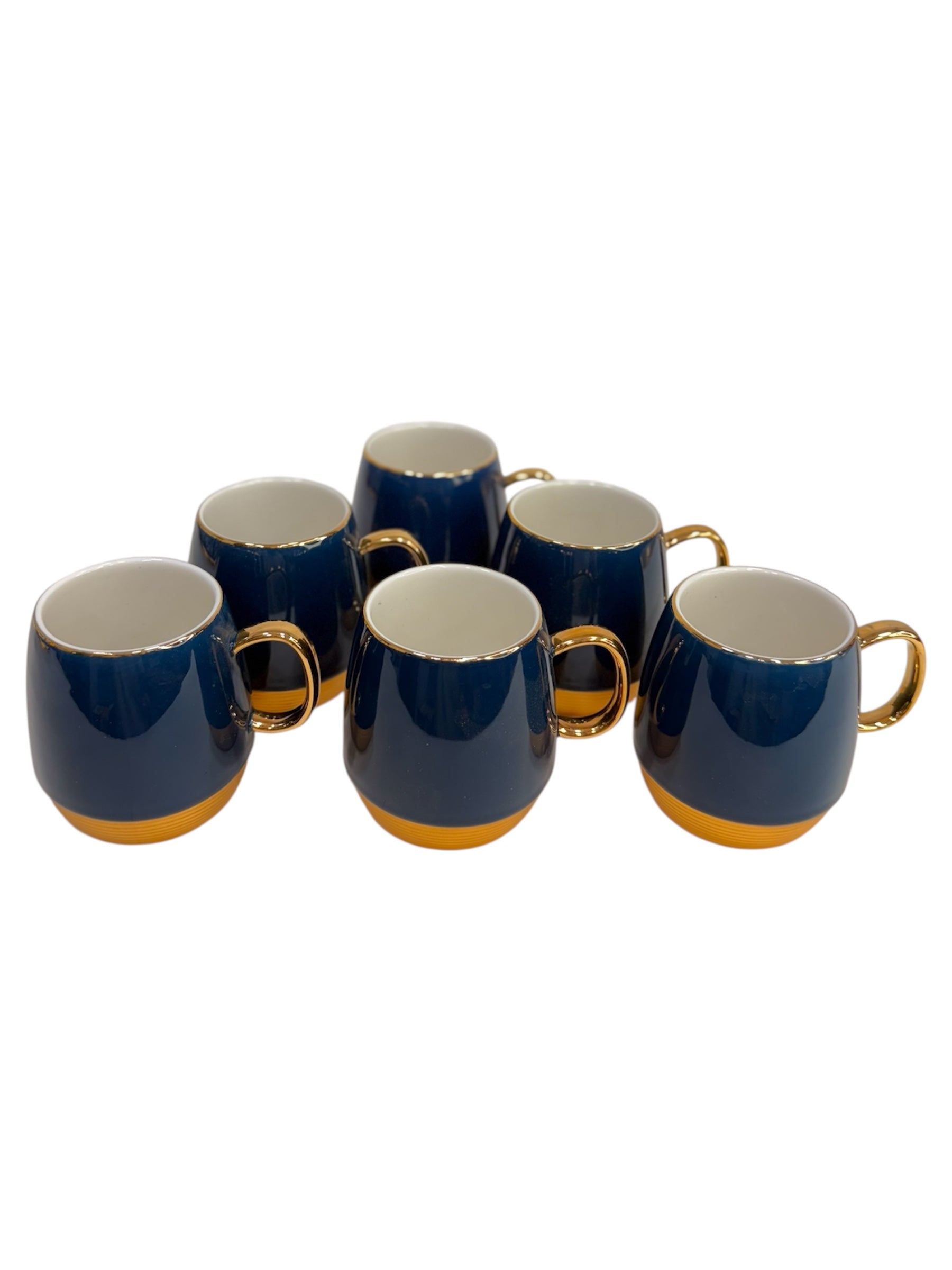 Coffee/Tea Mugs 7 pcs set gold