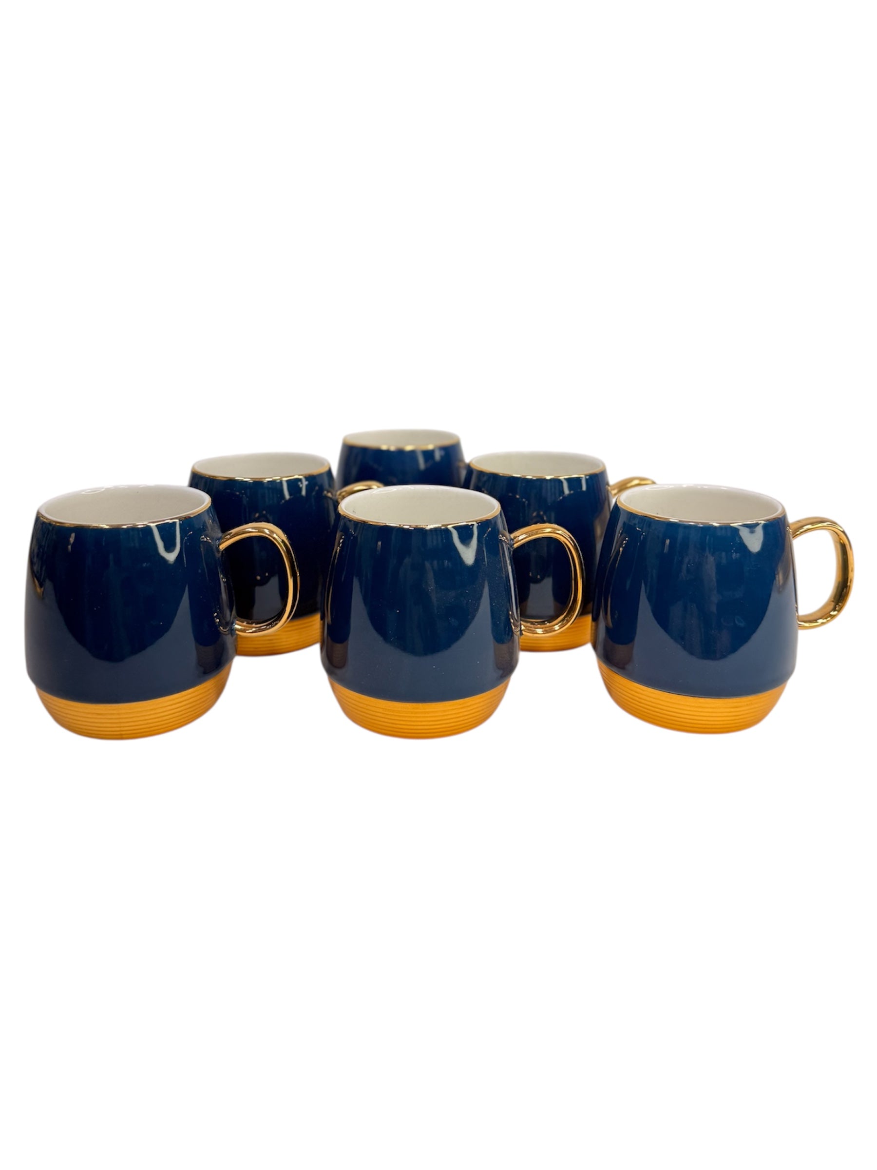 Coffee/Tea Mugs 7 pcs set gold