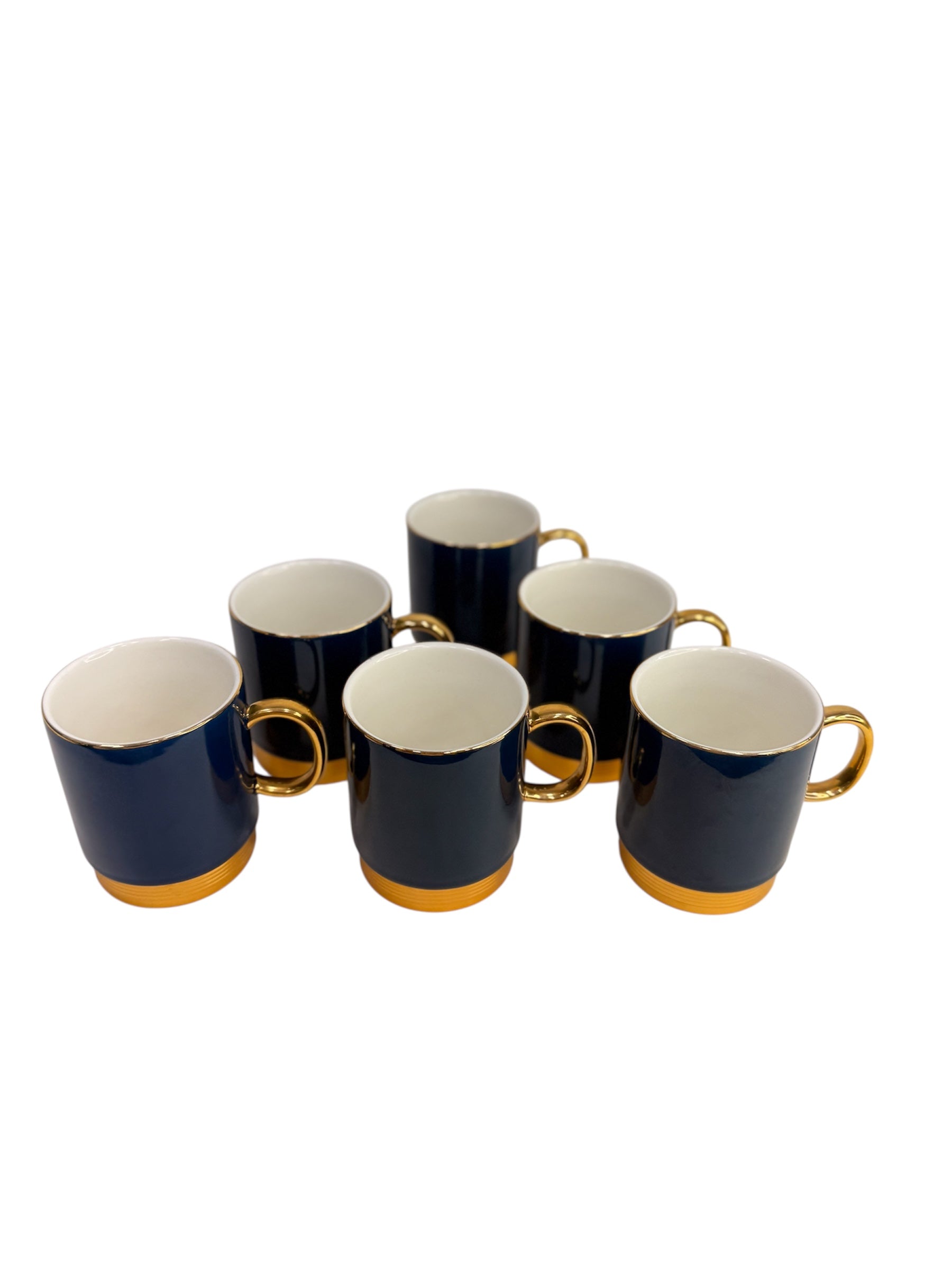 Coffee/Tea Mugs 7 pcs set gold