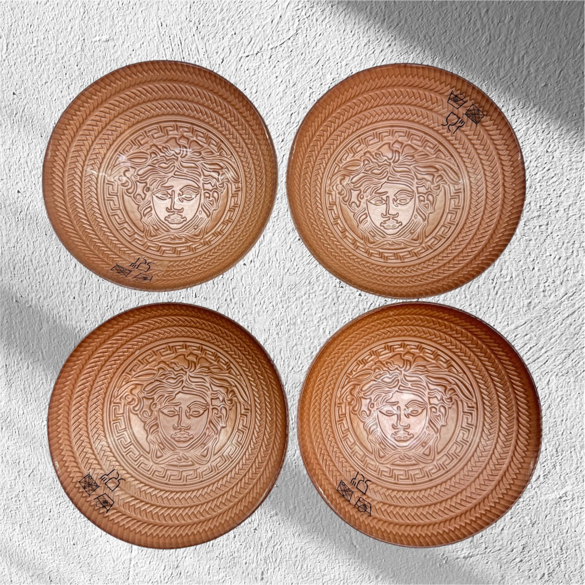 Versace 4 pcs serving bowl set rose gold