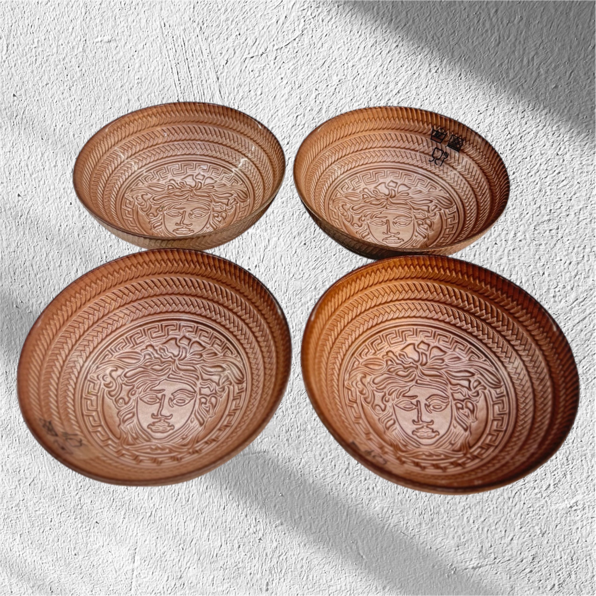 Versace 4 pcs serving bowl set rose gold