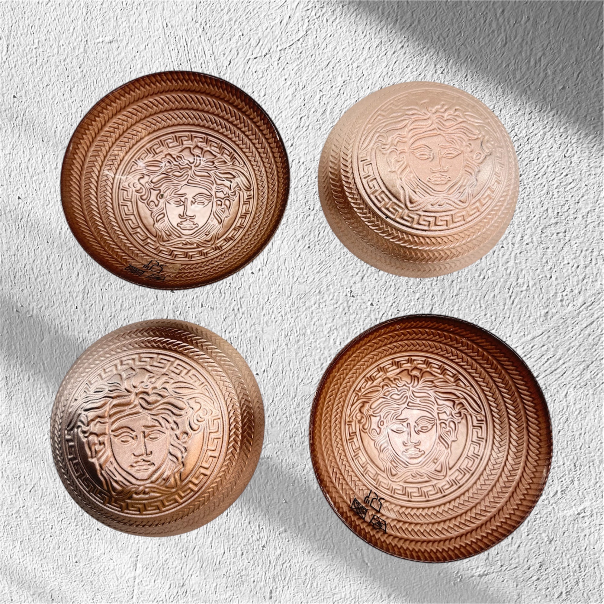 Versace 4 pcs serving bowl set rose gold
