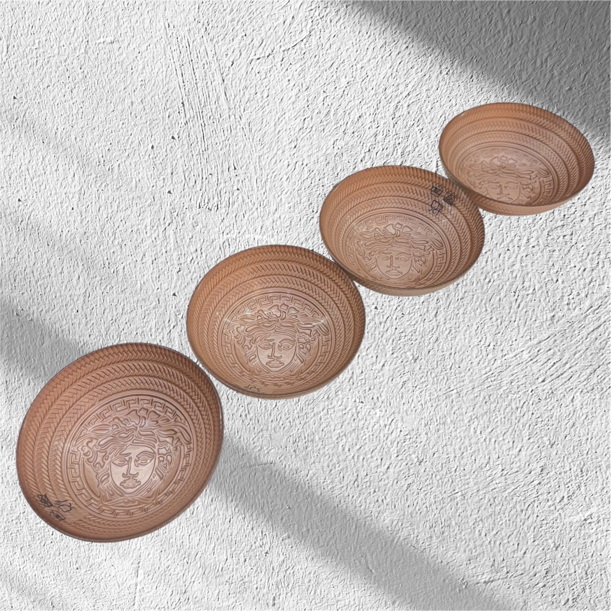 Versace 4 pcs serving bowl set rose gold