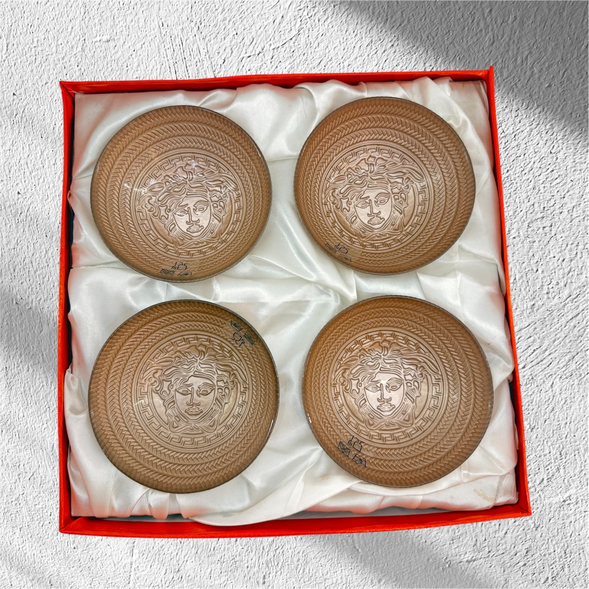 Versace 4 pcs serving bowl set rose gold